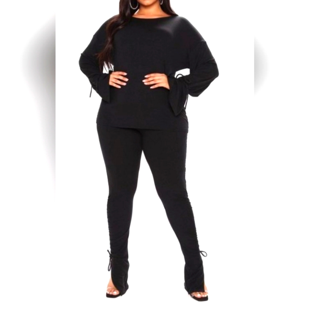 Ruched Pant Set